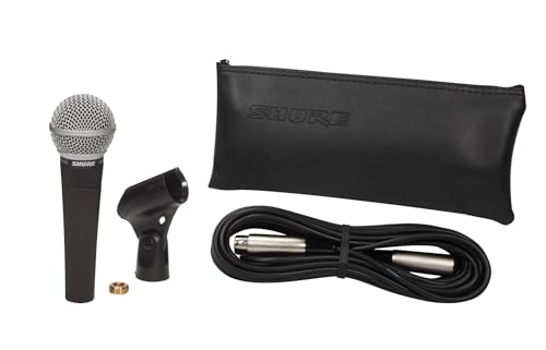 Shure SM58 Cardioid Dynamic Live Microphone with 25-Feet XLR Cable