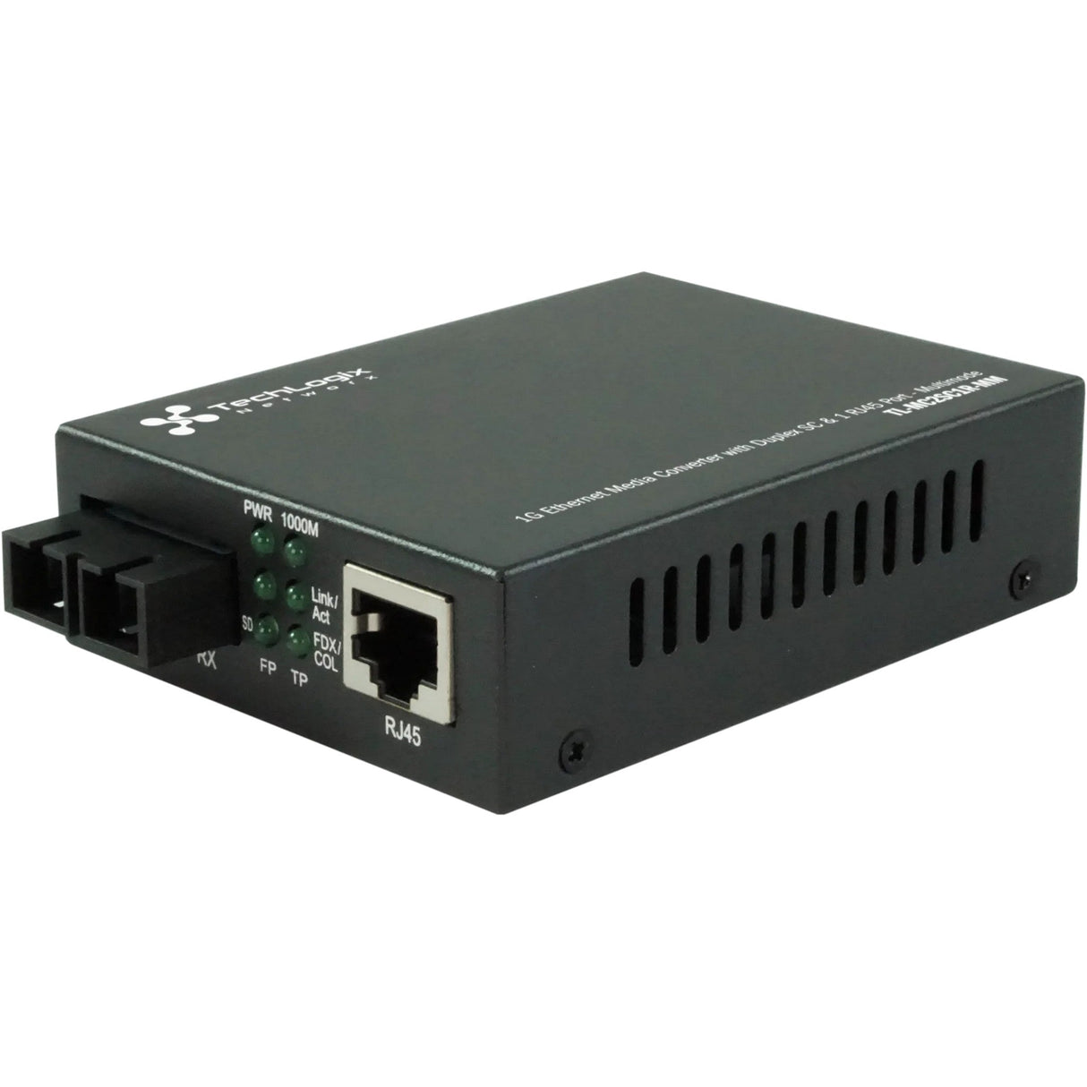 TechLogix Networx TL-MC-2SC1R-MM 1G Ethernet Media Converter with Duplex SC and 1 RJ45 Port Multimode