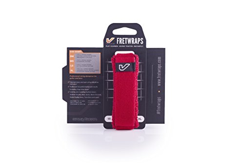 Gruv Gear FretWraps String Muter HD Fire 1-Pack Red Extra Large - accessories