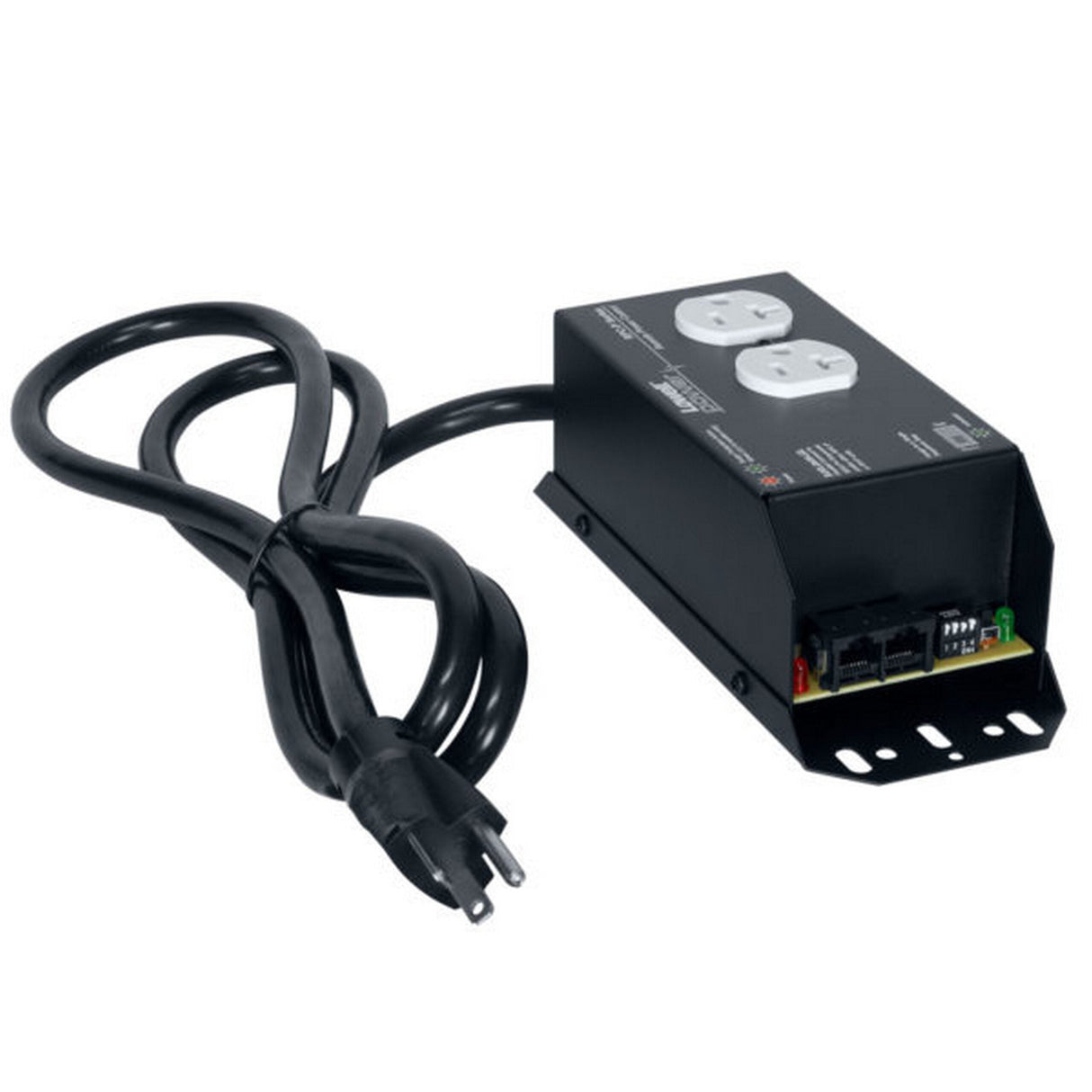 Lowell RPC-P20-SCD Pass-Through Remote Power Control 20A 5-20R Duplex Outlet Cord