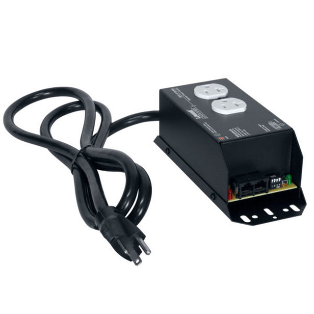 Lowell RPC-P20-SCD Pass-Through Remote Power Control 20A 5-20R Duplex Outlet Cord