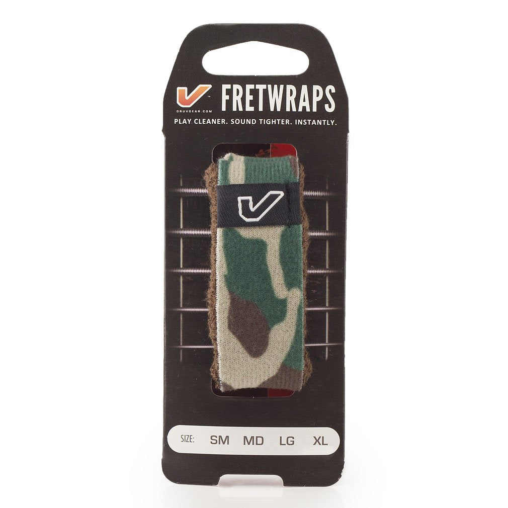 Gruv Gear FretWraps String Muter Camo 1-Pack Green Extra Large - accessories