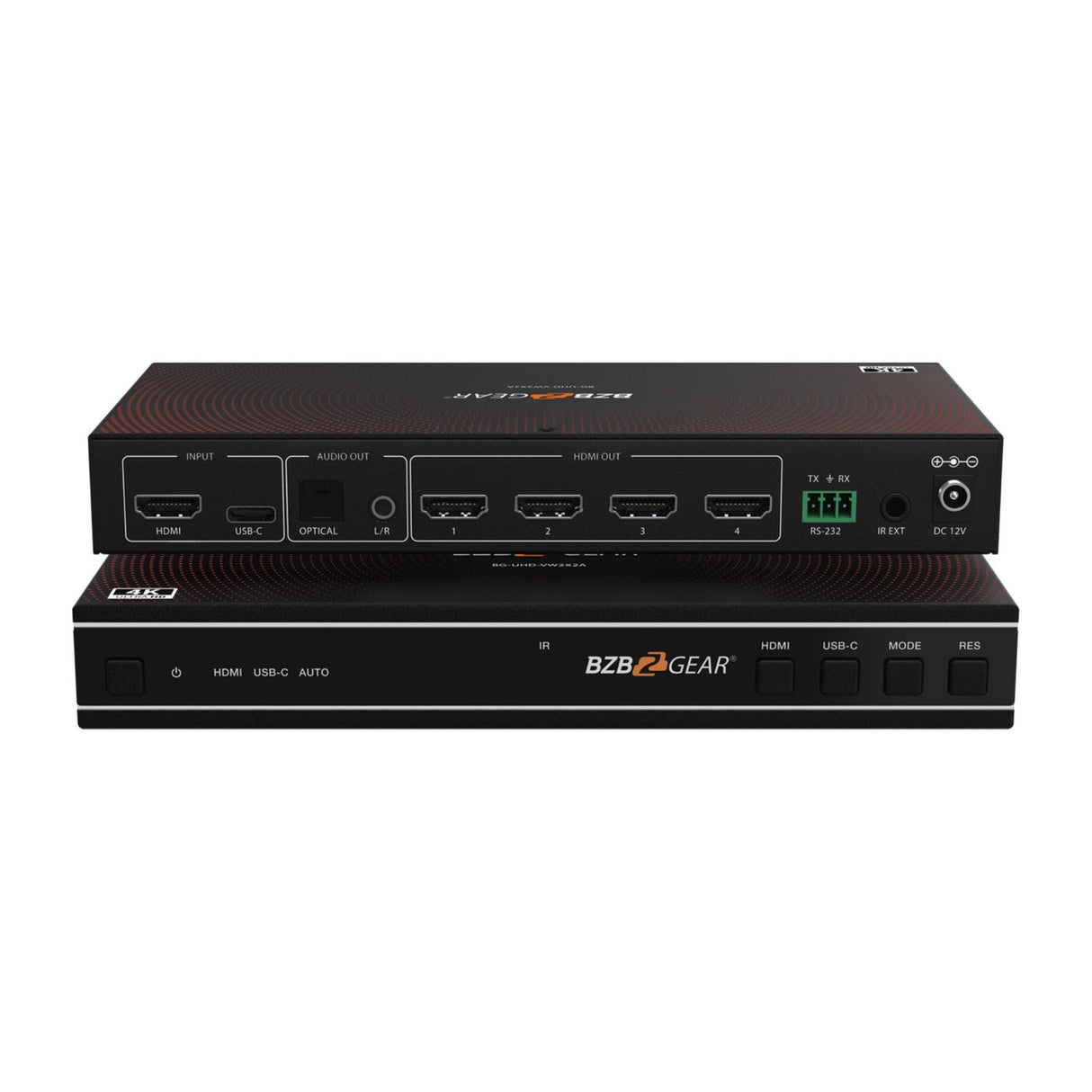 BZBGEAR BG-UHD-VW2X2A 2x2 4K HDMI USB-C Video Wall Controller