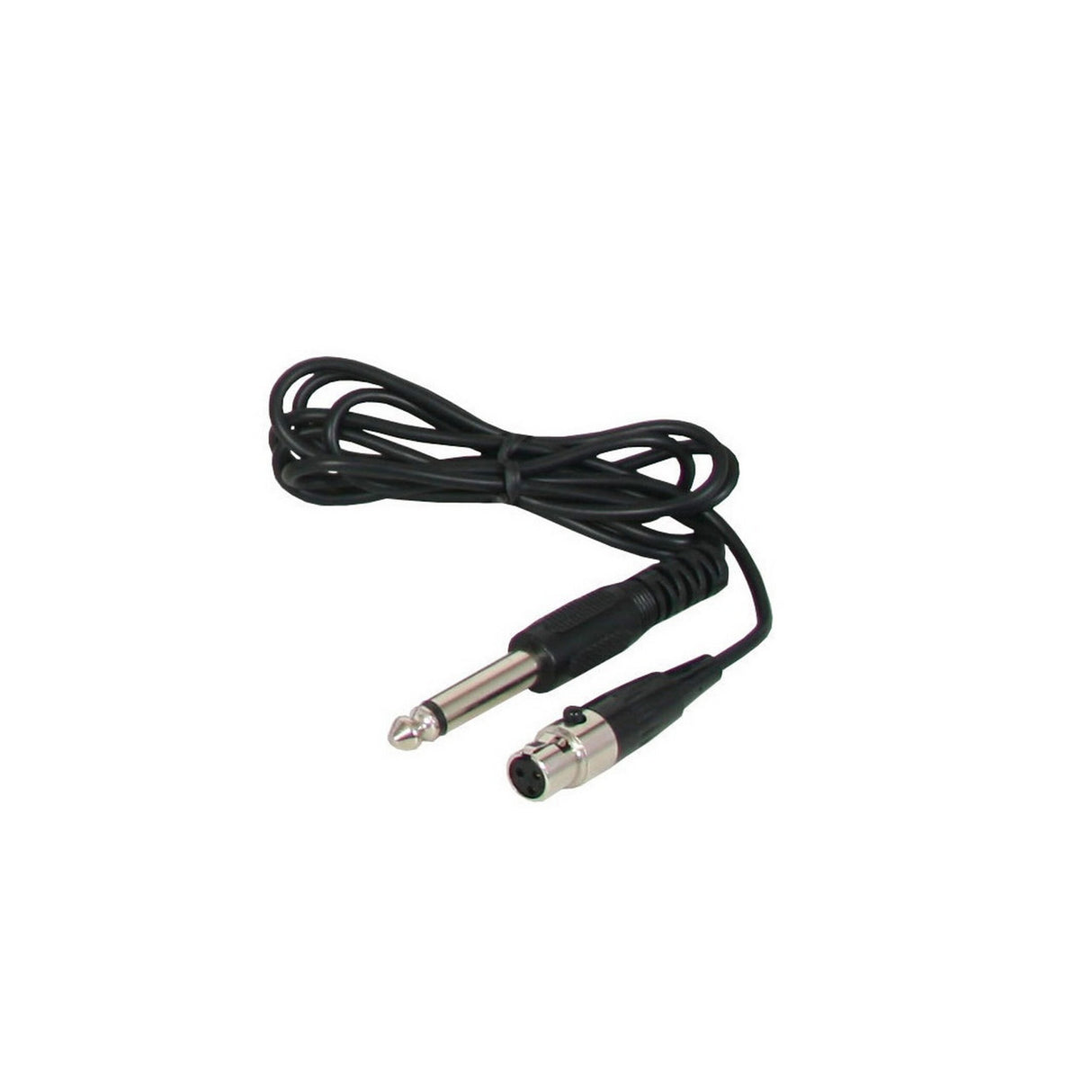 Galaxy Audio AS-GTR 1/4-Inch to Mini XLR Guitar/Instrument Cable for Bodypack Transmitters - accessories