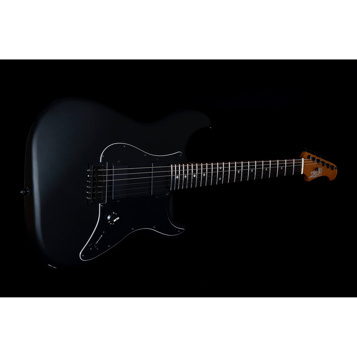 JET Guitars JS-400 MBK R Canadian Roasted Maple Neck Satin Black Electric Guitar - guitar