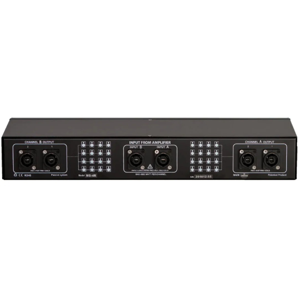 Zero Ohm Systems ZOHM-2K-2 2000W 2-Ch Passive Speaker Distribution System