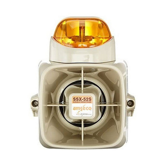 Potter SSX-52SA SSX-52 Series 120dB Durable Siren Strobe Amber Lens Color