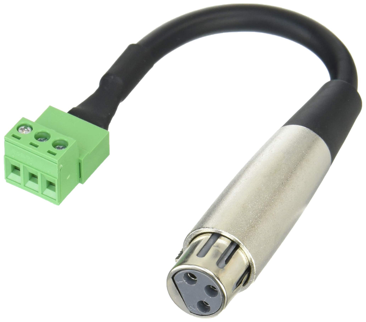 Hosa PHX-106F-BULK 6-inch low-voltage XLR3F to PHX3M adapter for connecting bare wire to XLR output equipment