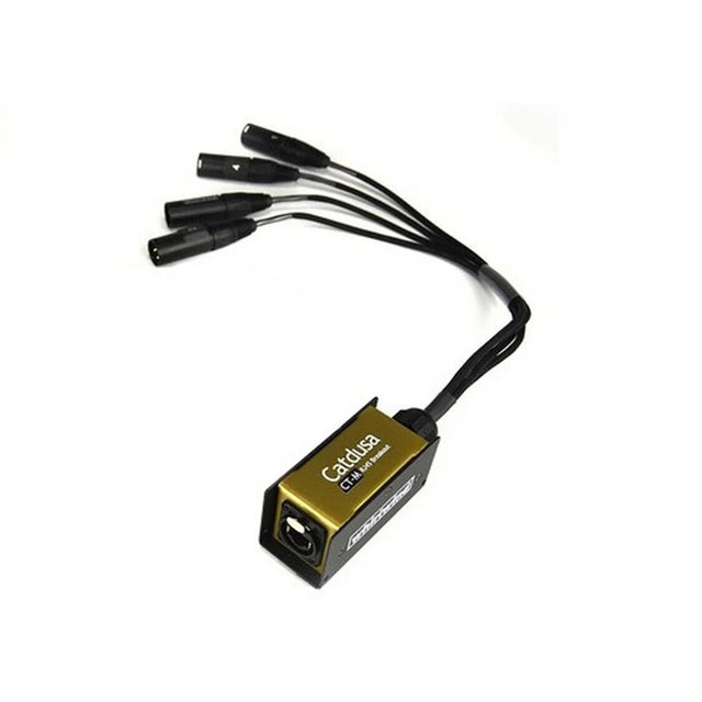 Whirlwind CT-M Cat5e Ethercon to 4 XLRM Snake Cable 1.5 Feet