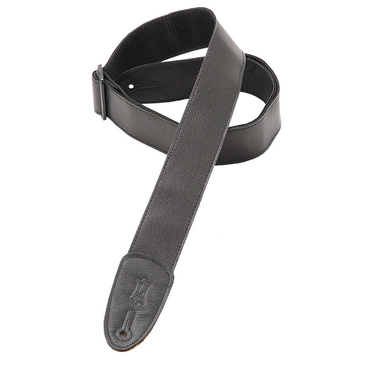 Levy’s Classic Leather Slide Guitar Strap Black - accessories