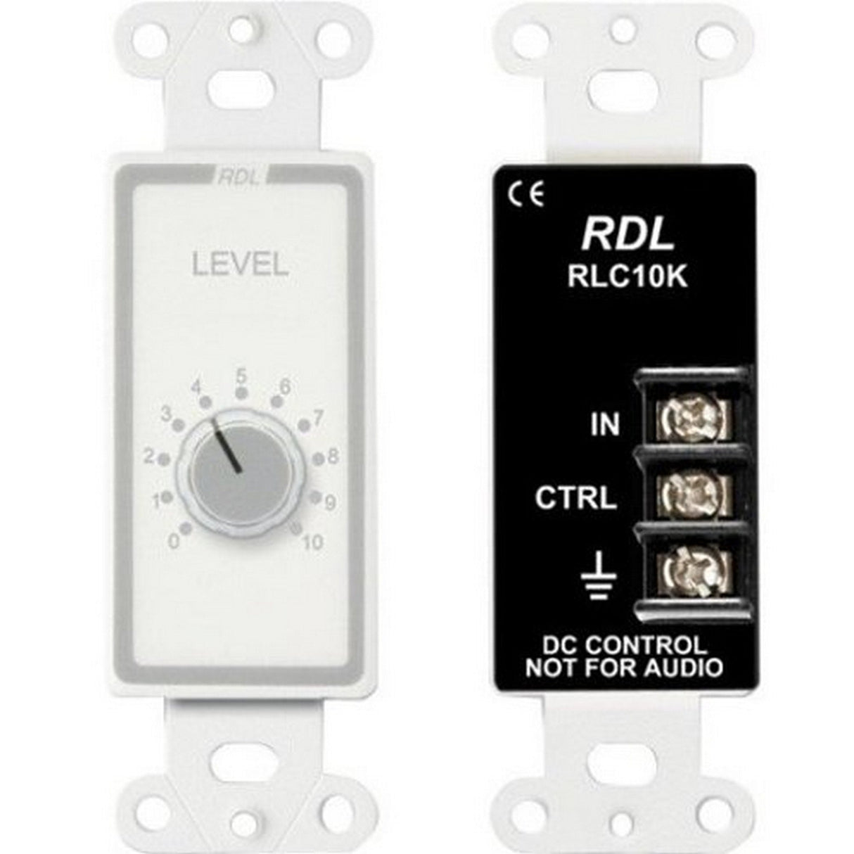 RDL D-RLC10K Remote Level Control Panel to 10 Ohms