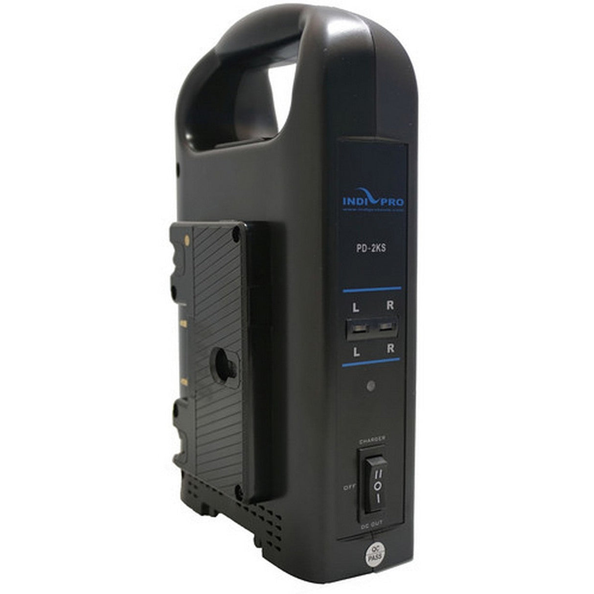 IndiPRO PDGM2BC Gold Mount Dual Battery Charger with XLR Output