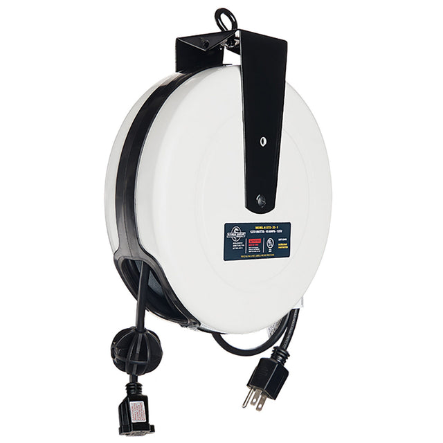 Stage Ninja STX-30-1 30 Foot Retractable 16/3 Power Reel 10 Amp