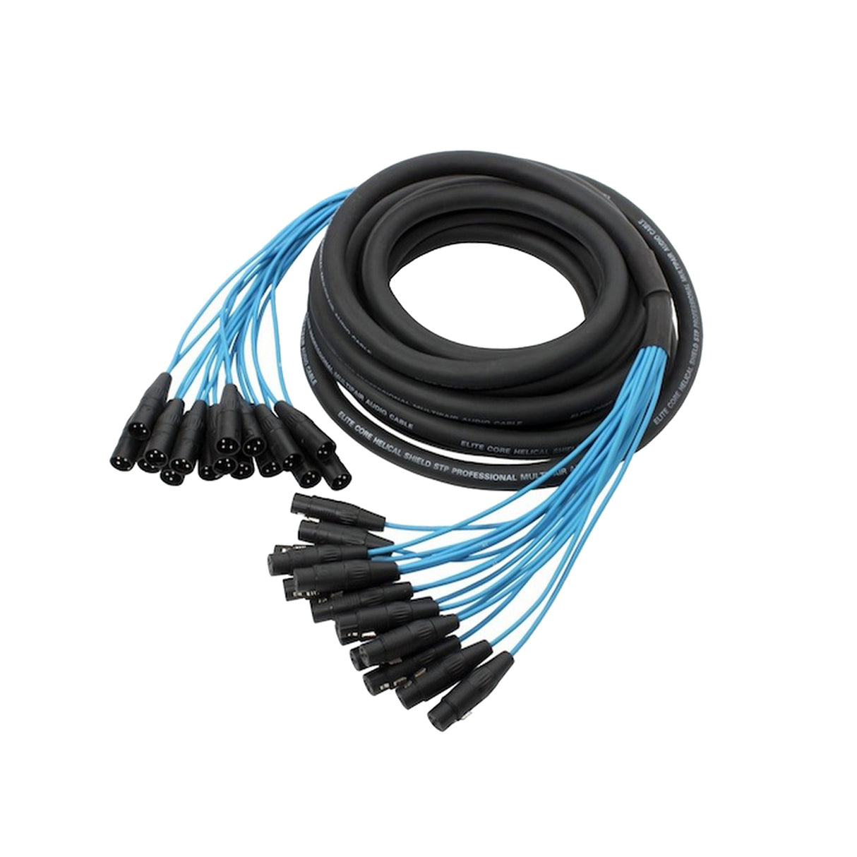 Elite Core PEX1630 16 Channel 30-Feet Fan to Fan XLR Mic Audio Extension Snake Audio Cable