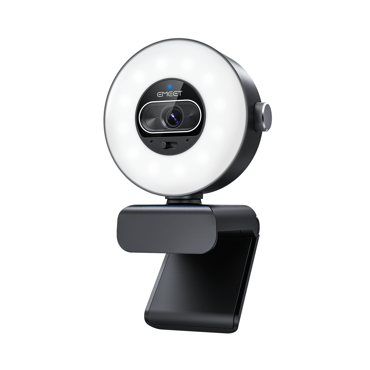 eMeet SmartCam S600L 4K Webcam with RGB Ring Light and Privacy Cover Webcams - main view