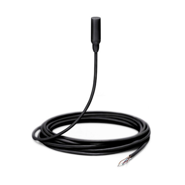 Shure TL48B/O TwinPlex Omnidirectional Subminiature Lavalier Microphone Black with Bare Wire and Accessories