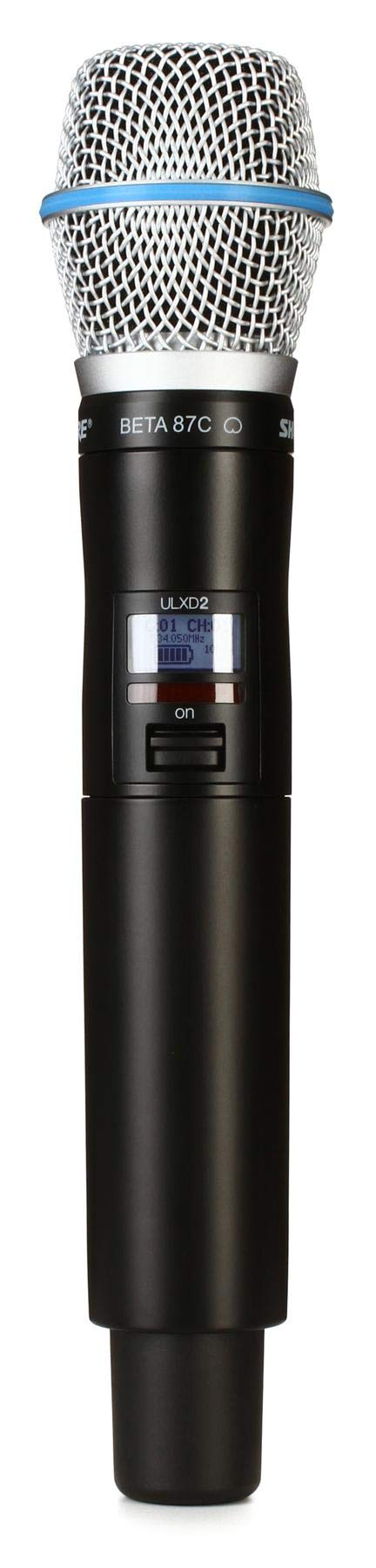 Shure ULXD2/B87C Digital Wireless Handheld Microphone Transmitter with Beta 87C Capsule - G50: 470 - 534 MHz