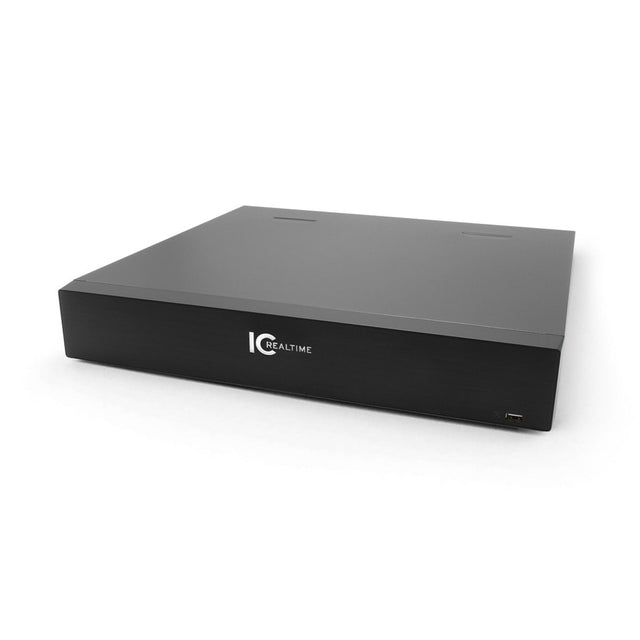 IC Realtime NVR-FX24POE-15U4K1 24 Channel 1.5U Rack-Mountable Network Video Recorder with 8TB Hard Drive