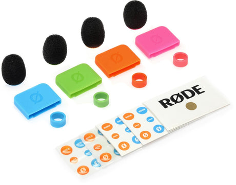 RODE COLORS2 4 Colored Windshields for Wireless GO Wireless GO II Lavalier GO and Smartlav +