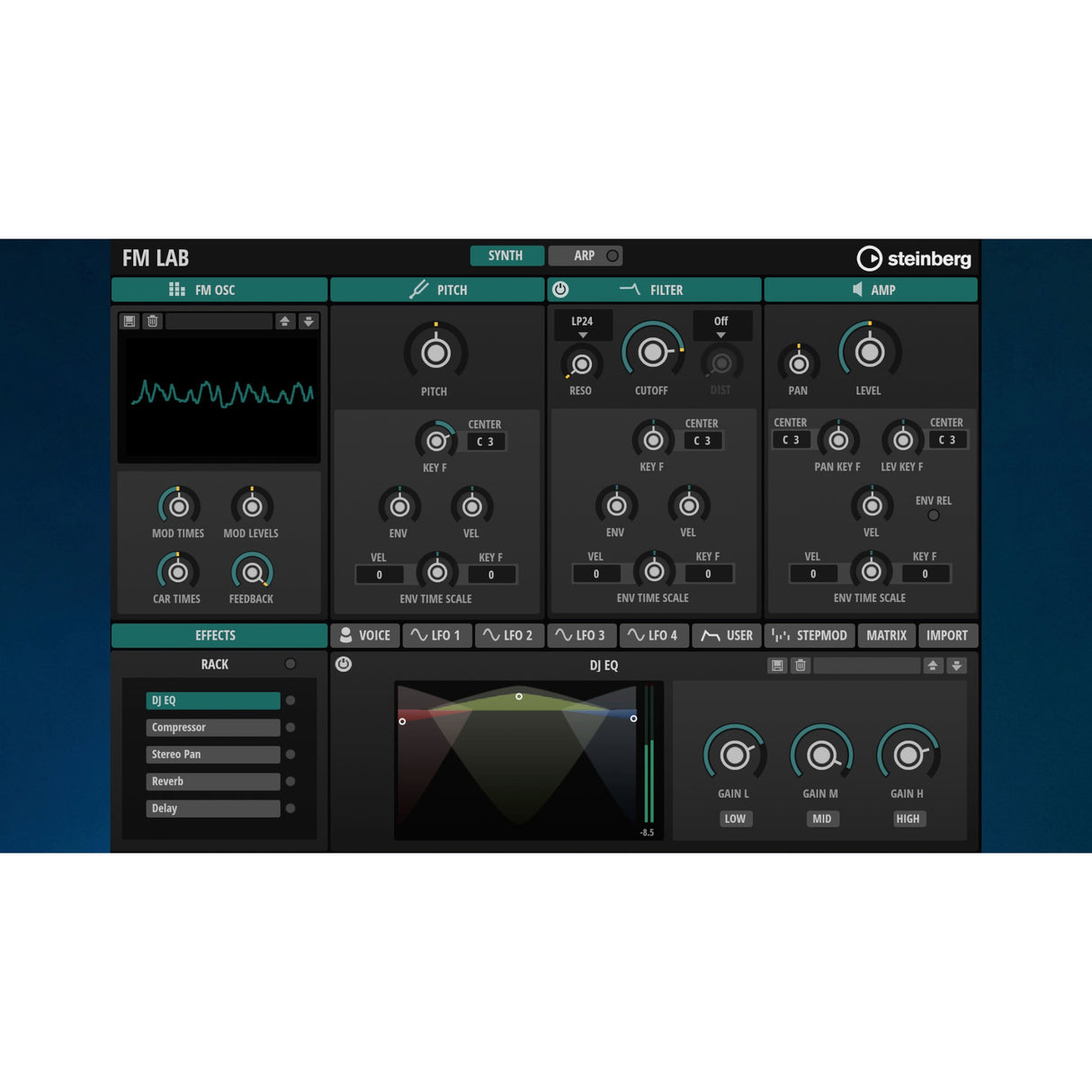 Steinberg FM Lab Eight-Operator FM Synth Instrument for HALion