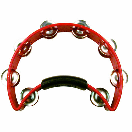 Rhythm Tech RT1030-U Standard Tambourine with Nickel Jingles Red
