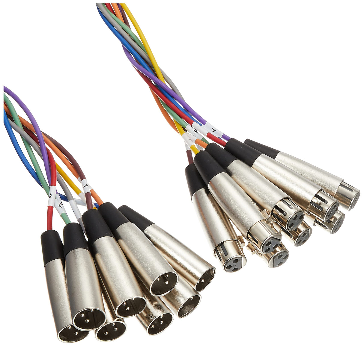 Hosa XLR-802 Balanced Snake Cable XLR3F to XLR3M 2 Meters