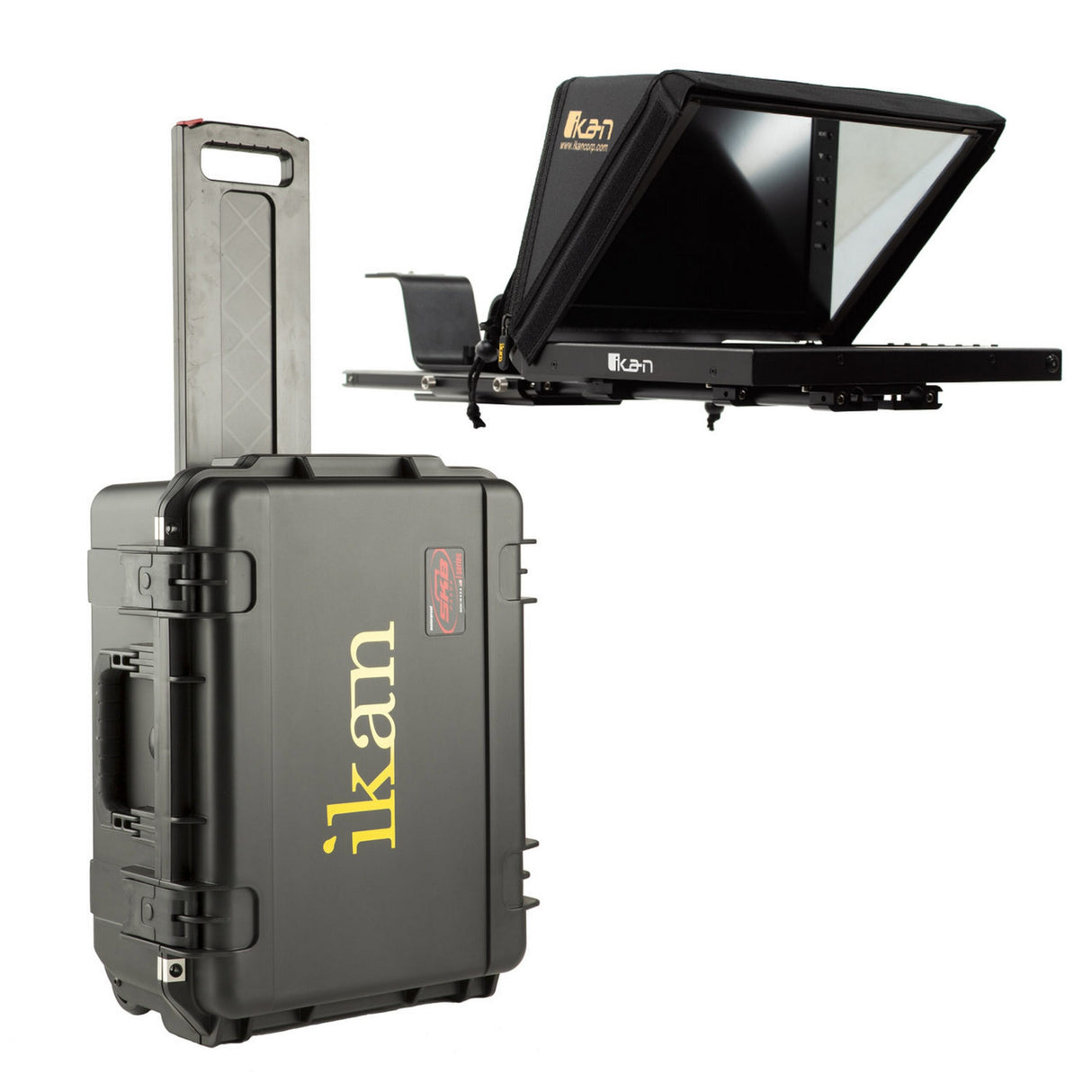 Ikan PT4200-TK 12-Inch Beam Splitter Portable Teleprompter Travel Kit