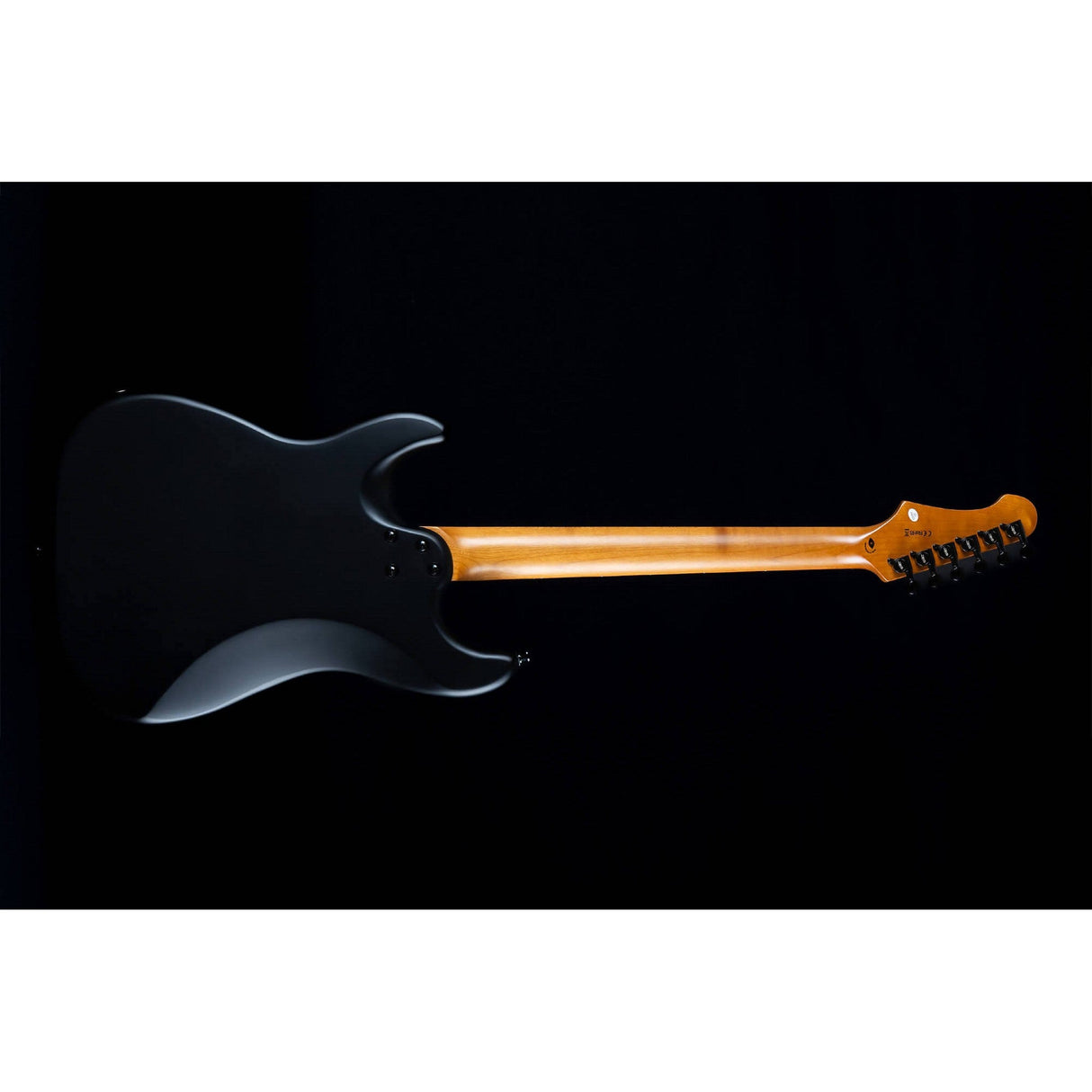 JET Guitars JS-400 MBK R Canadian Roasted Maple Neck Satin Black Electric Guitar - guitar