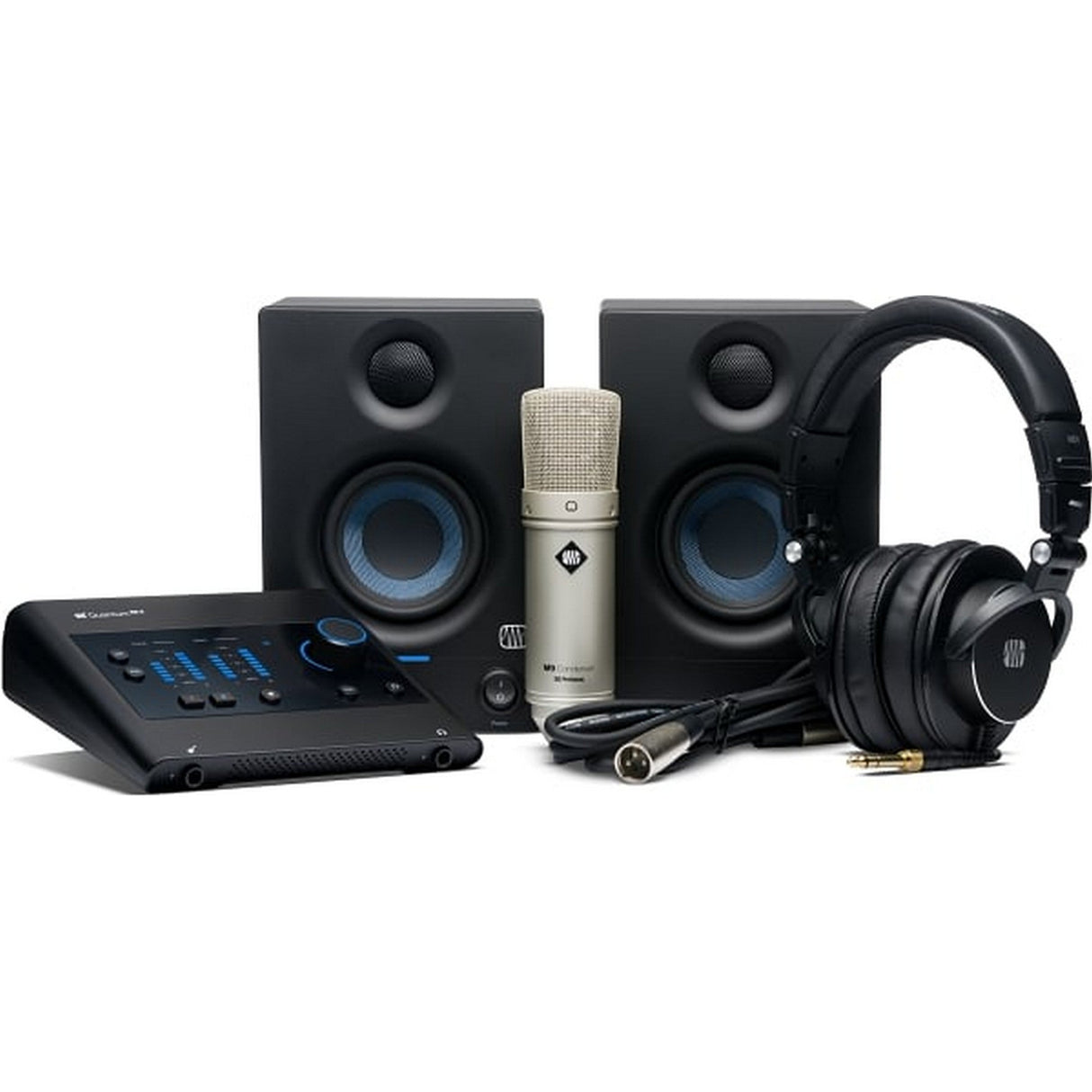 PreSonus Quantum ES Ultimate Bundle with Eris 3.5 Studio Monitors Microphone Headphones and Studio One +