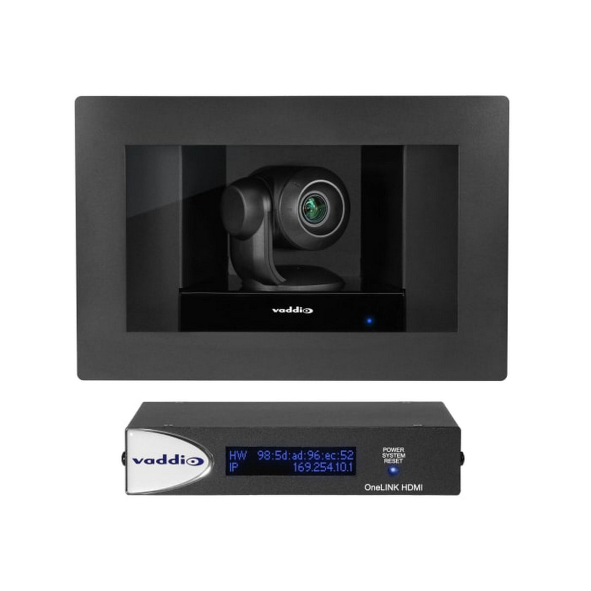 Vaddio RoboSHOT IW Clear Glass OneLINK HDMI PTZ Camera System Black