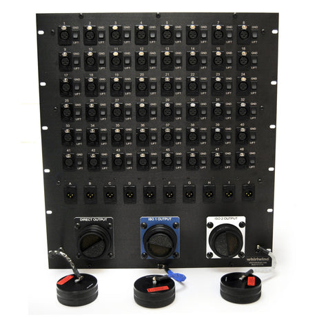 Whirlwind CSR58TRP Concert Microphone Splitting System 10U Transformer Split 48 XLRF and 10 XLRM