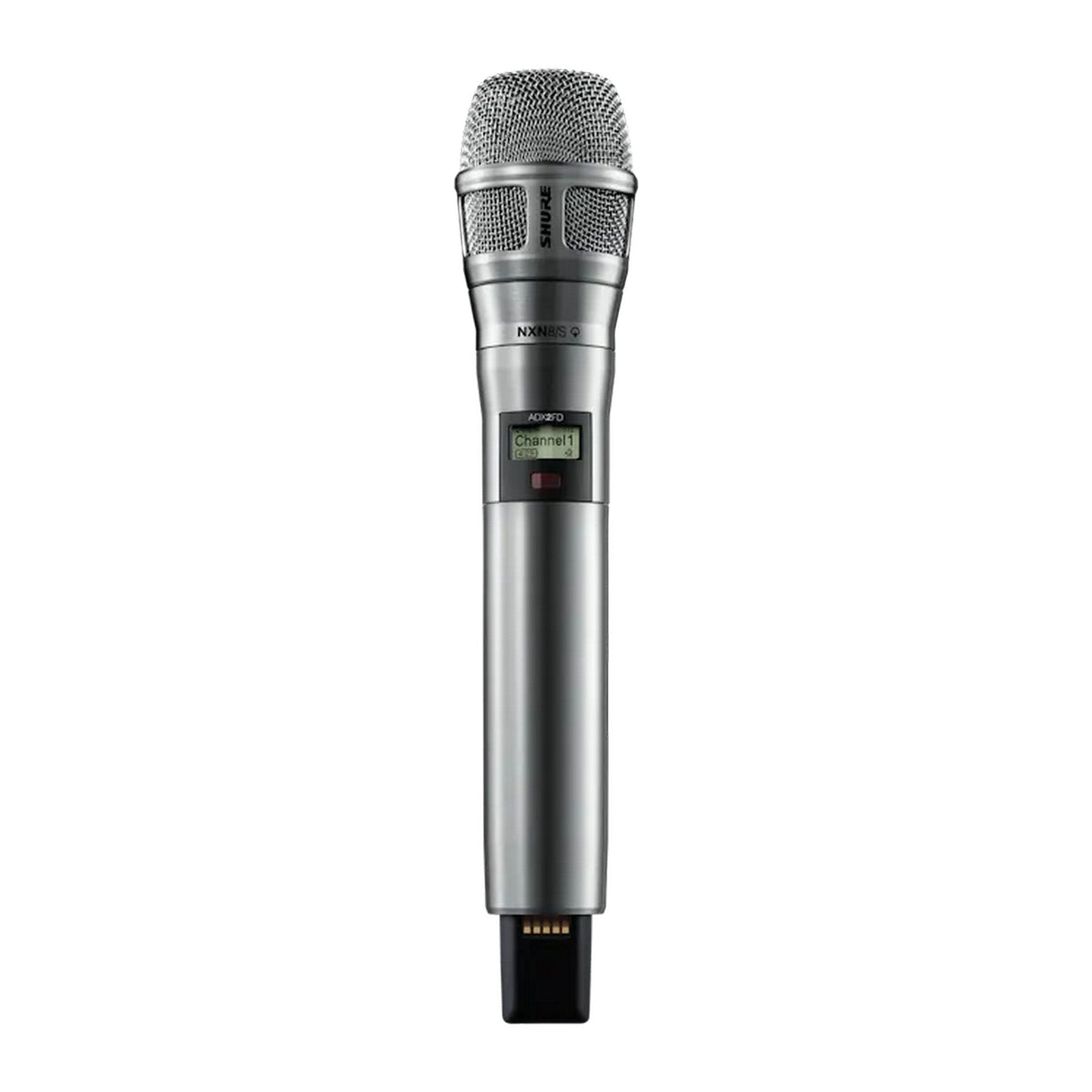 Shure ADX2FD/N8S Supercardioid Handheld Wireless Microphone Transmitter G57: 470-616 MHz - Nickel