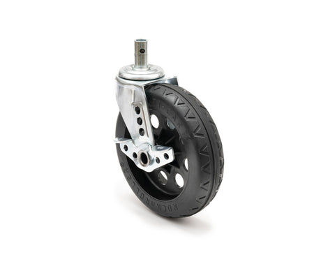 RockNRoller RCSTR8X2BK 8 x 2 R-Trac Caster with Brake for R12 2-Pack Black Hub