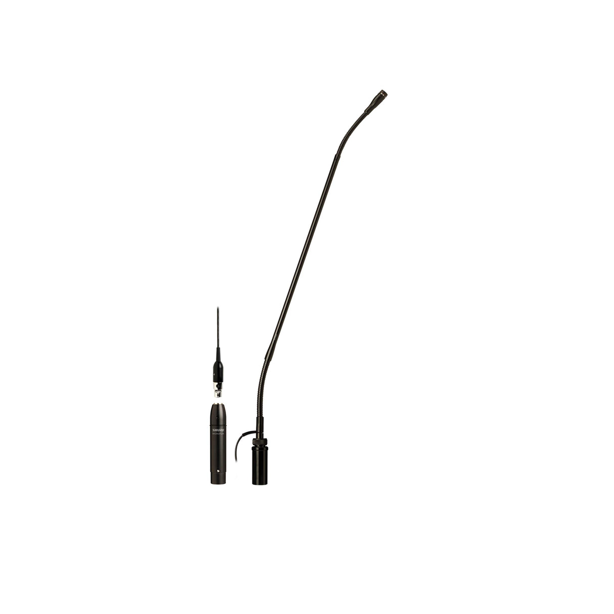 Shure MX418SE/N 18 inch Gooseneck with Flange Mount & 10’ Side Exit Cable (no microphone cartridge)