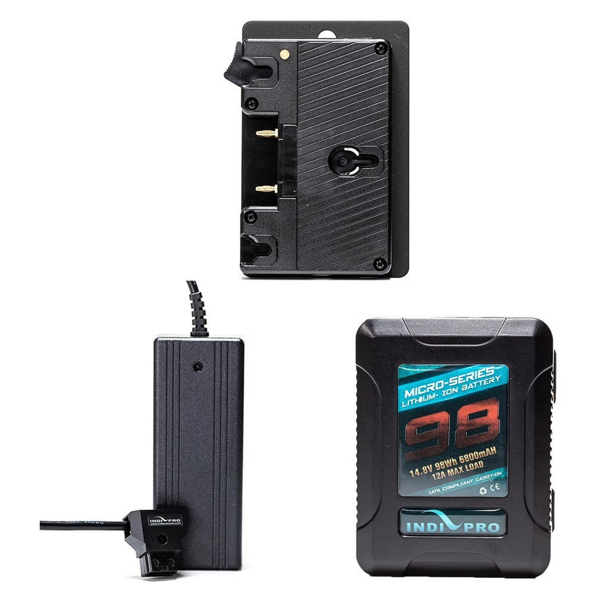 IndiPRO GMSUKT1 Micro-Series Gold Mount 98Wh Kit for Blackmagic URSA