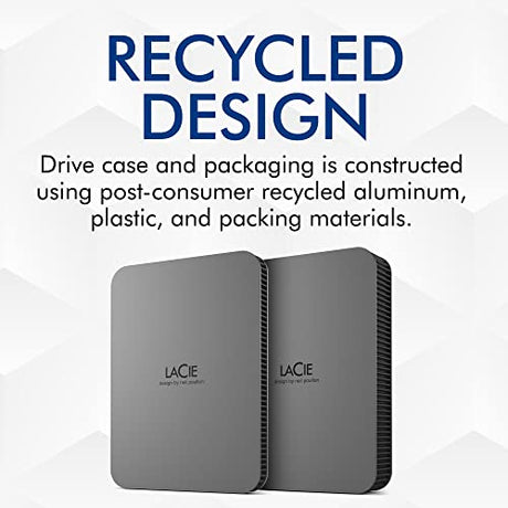 LaCie Mobile Drive Secure External HDD 4TB