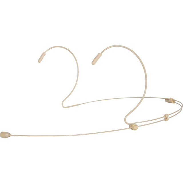 Galaxy Audio HSM4-OBG-4EV Omnidirectional Dual Ear Headset Microphone with Electro-Voice Connector Cables Beige