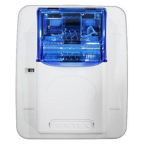 Gentex Colored Lens Series Horn/Strobe Blue Lens White