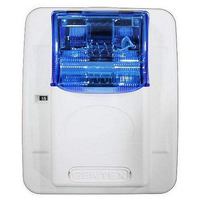 Gentex Colored Lens Series Horn/Strobe Blue Lens White