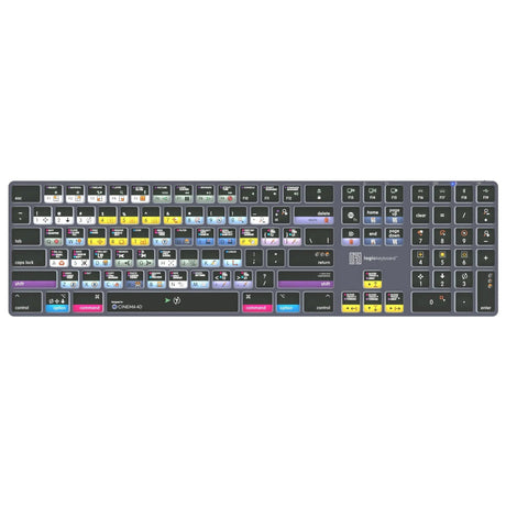 Logickeyboard Cinema 4D TITAN Wireless Backlit Keyboard for Mac US English