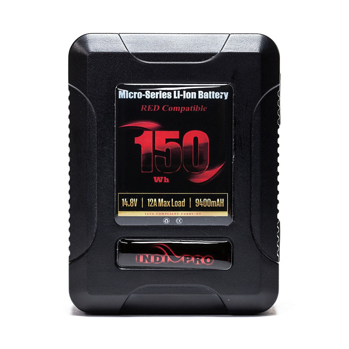 IndiPRO RDM150S Micro-Series 150Wh V-Mount Li-Ion Battery RED Compatible