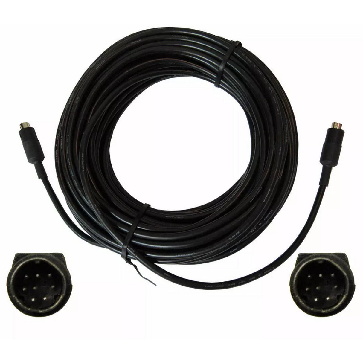 PTZOptics VISCA-50 Visca Mini-Din 8-Pin Male to Male Plenum Cable 50-Feet