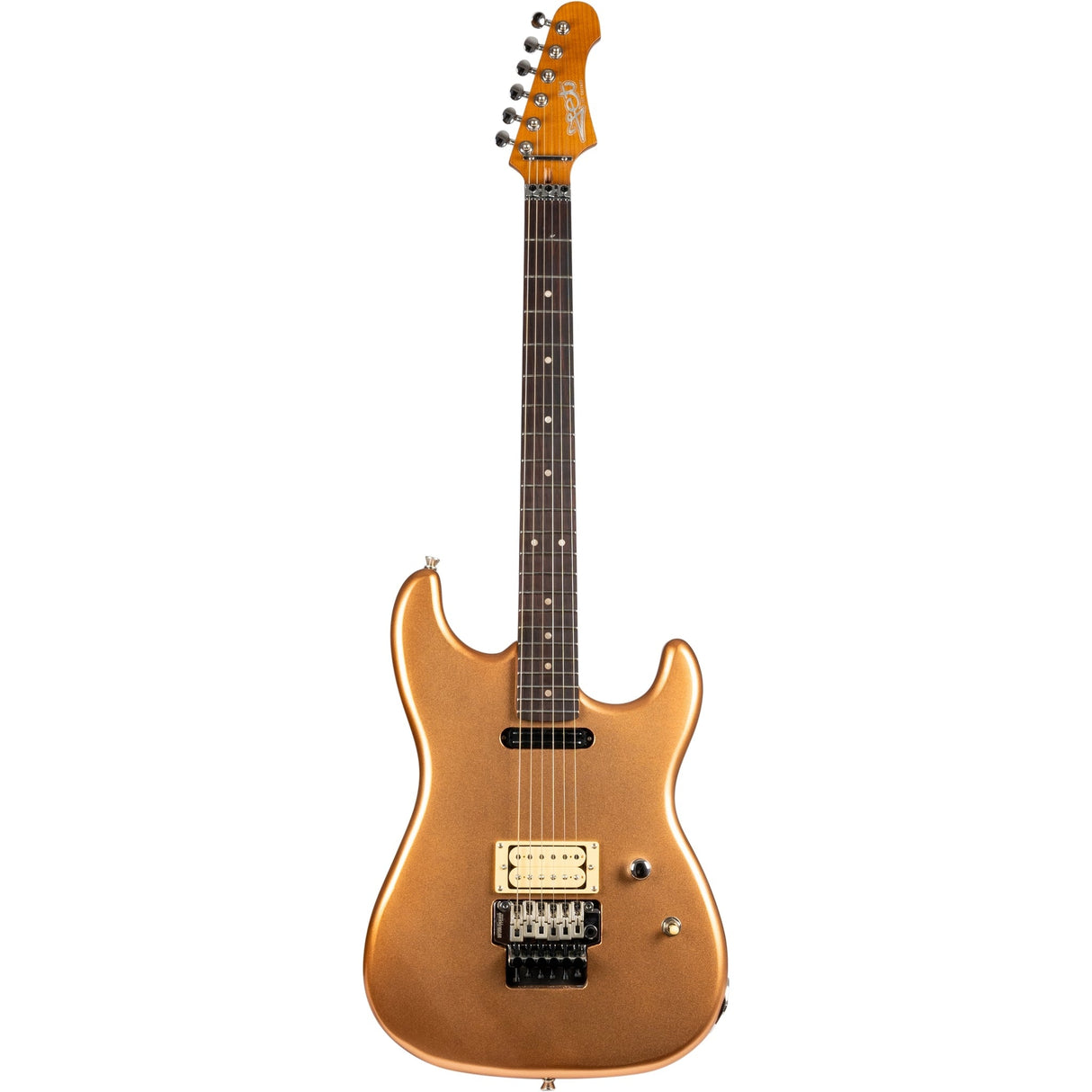 JET Guitars JS-700 Canadian Maple Basswood Electric Guitar with HS Alnico V Pickup Copper - guitar