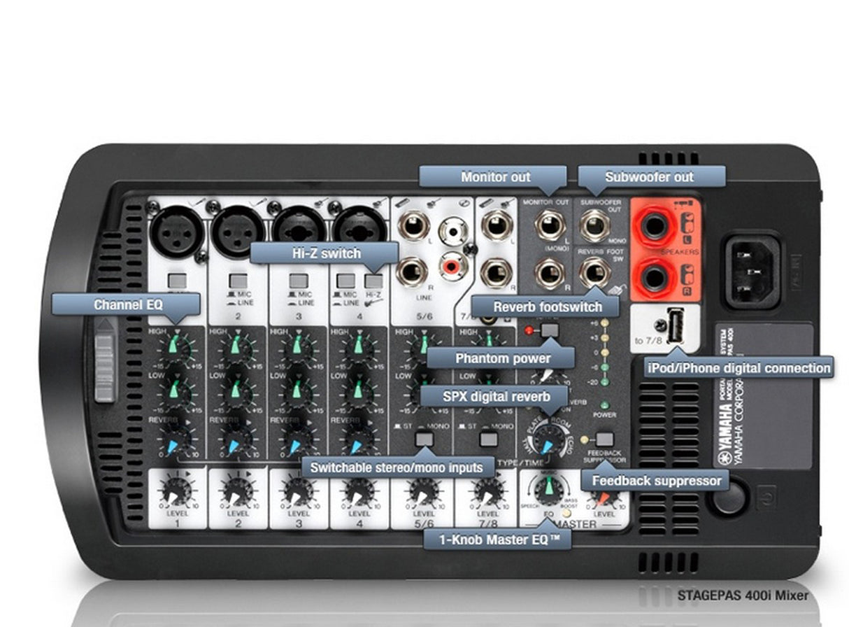 Yamaha STAGEPAS 400i Portable PA System