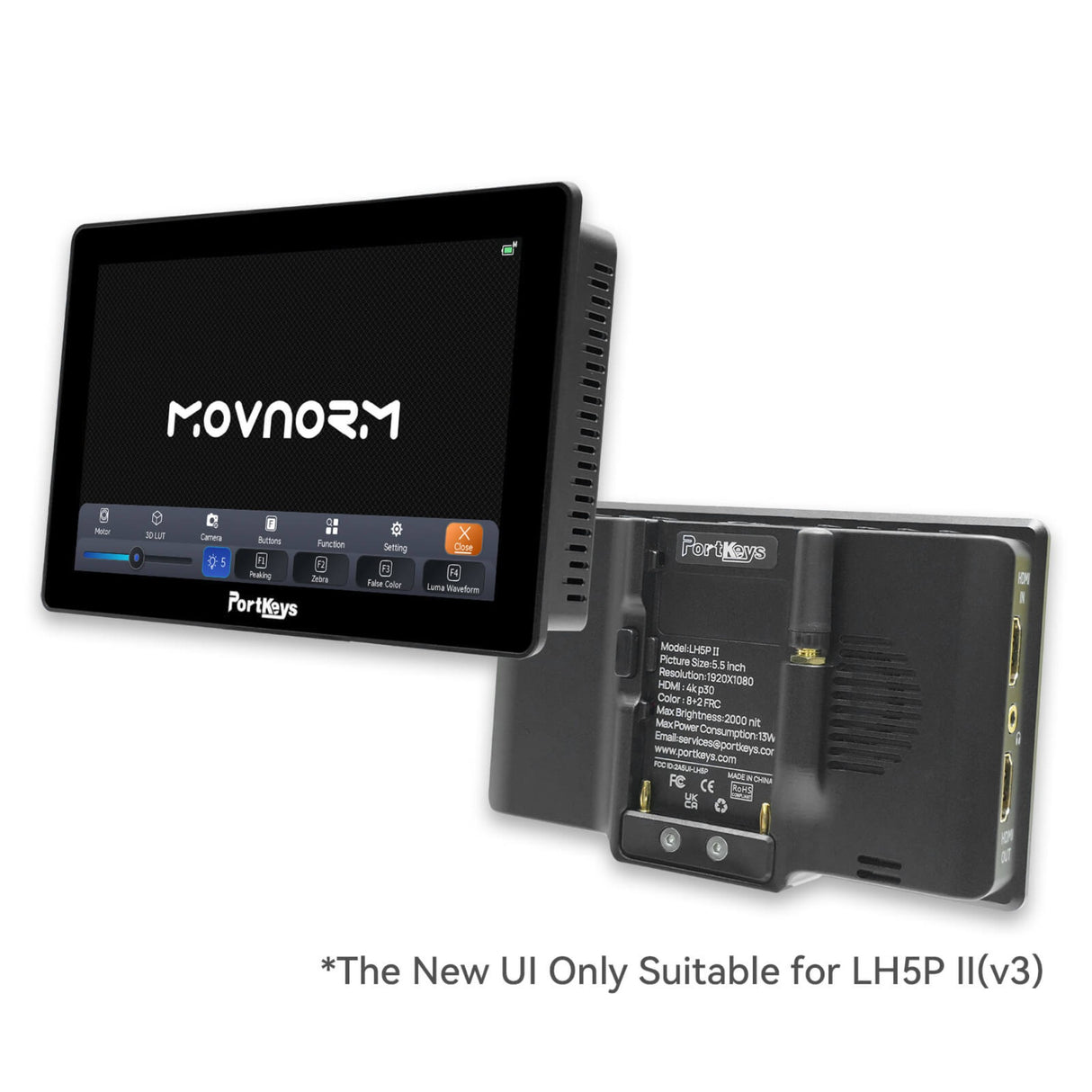 Portkeys LH5P II 5.5-Inch 2000-Nit HDMI Field Monitor Field Monitors - view 2