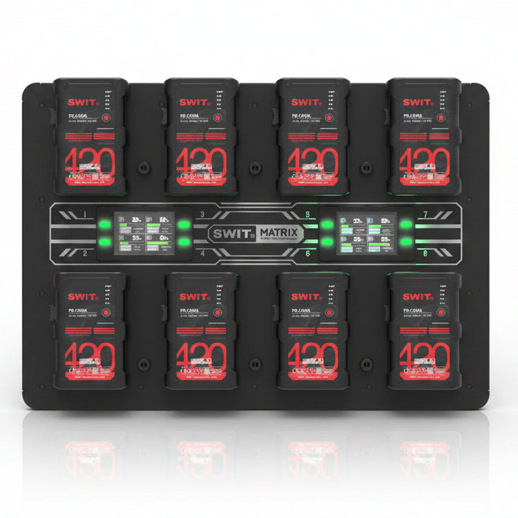 SWIT MATRIX-A8 8-Channel 100W Gold Mount Battery Charger