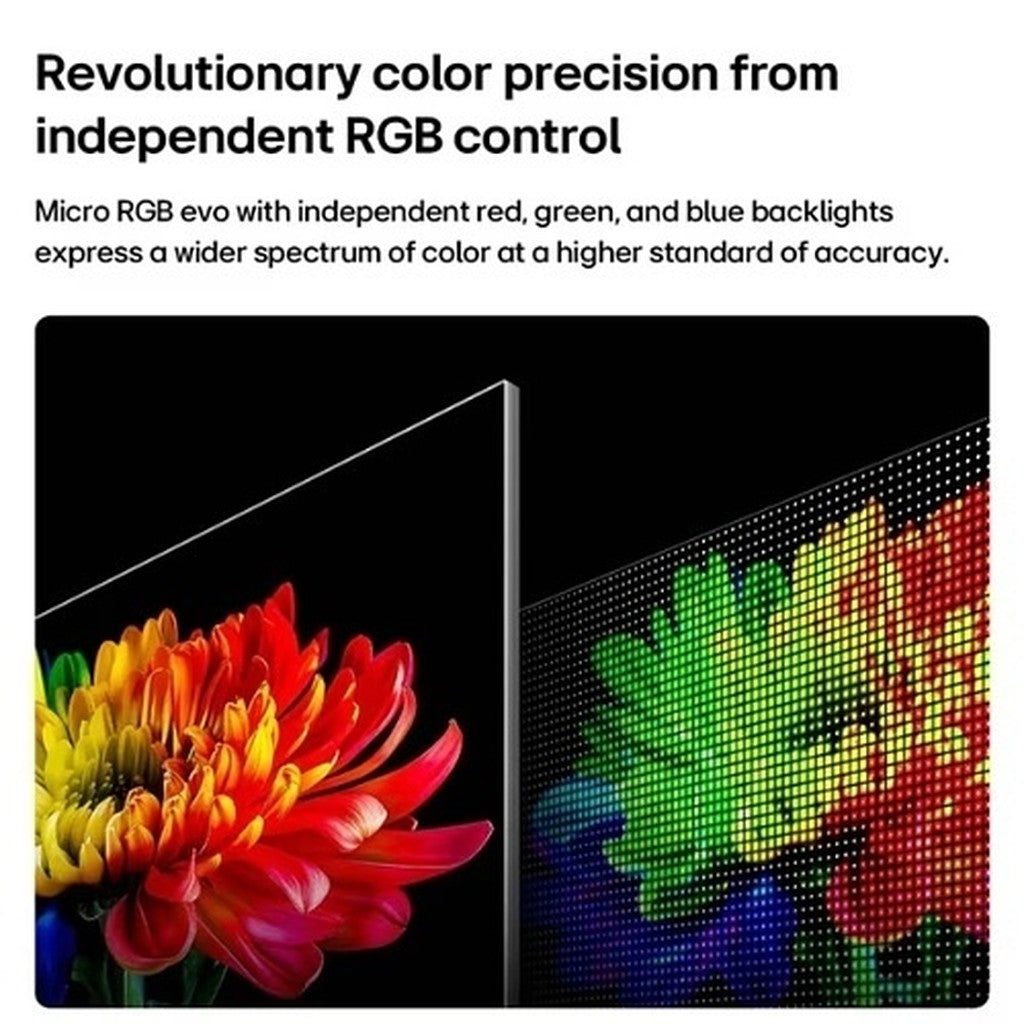 LG 100MRGB95BU 100-Inch Micro RGB evo AI 4K Smart TV