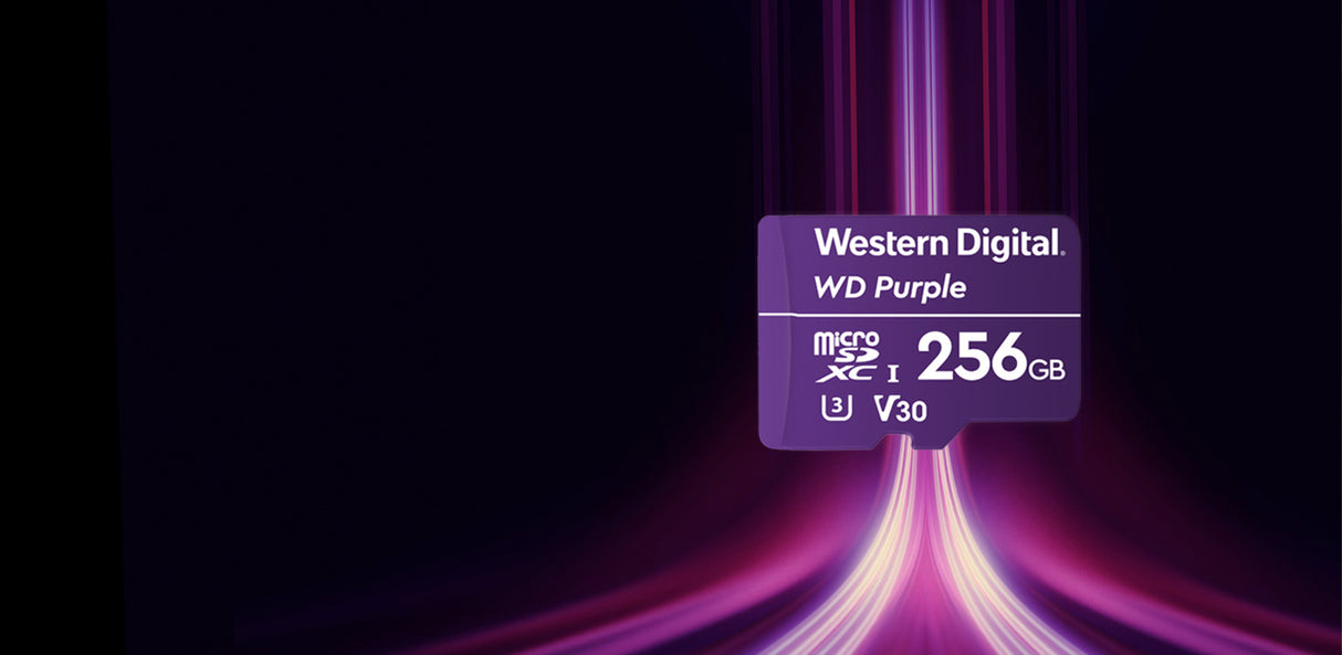Western Digital - WD Purple SC QD101 128GB microSDXC Surveillance Card - WDD128G1P0C-85AEL0