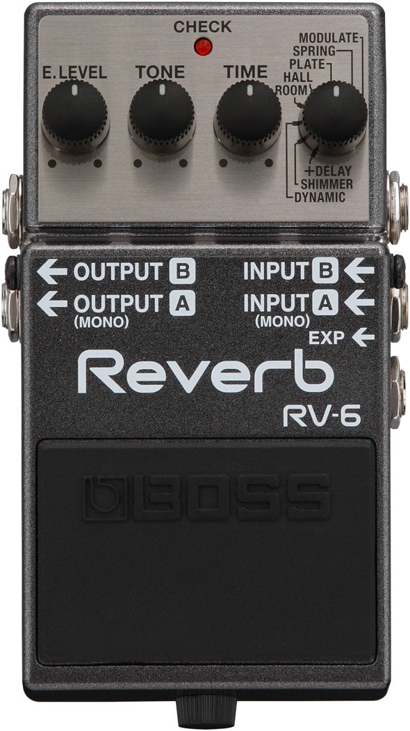 BOSS RV-6 Digital Reverb Guitar Effects Pedal