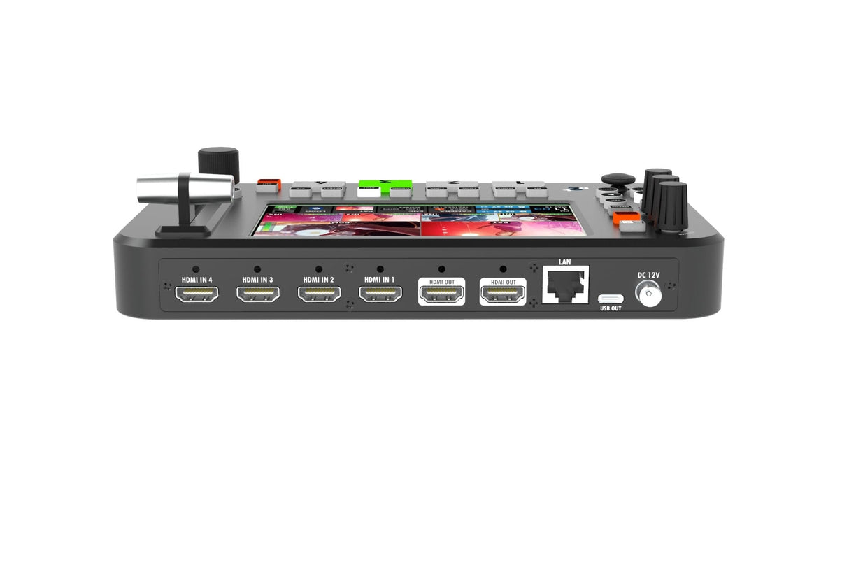 Sprolink NeoLIVE R2 Plus rear panel showing HDMI ports and connectivity on white background